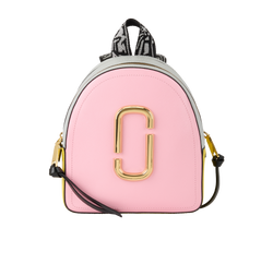 Pack Shot Backpack, Leather, Pink/Yellow, MIC, DB, 3*